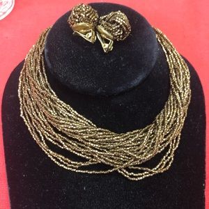 Vintage statement necklace set